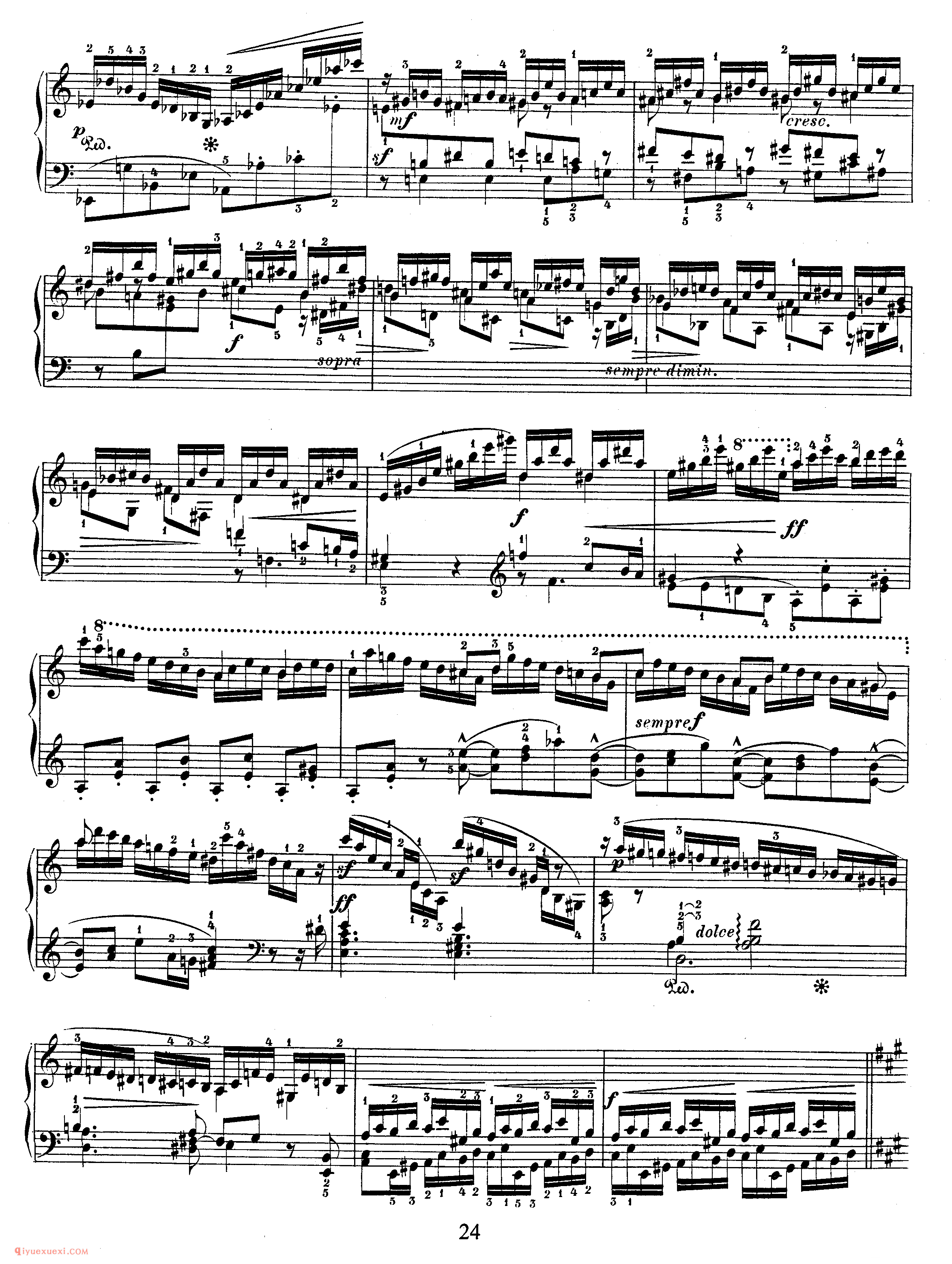 舒曼《帕格尼尼随想曲主题练习曲》作品3_Schumann Etudes after Paganini Caprices Op.3_舒曼钢琴谱