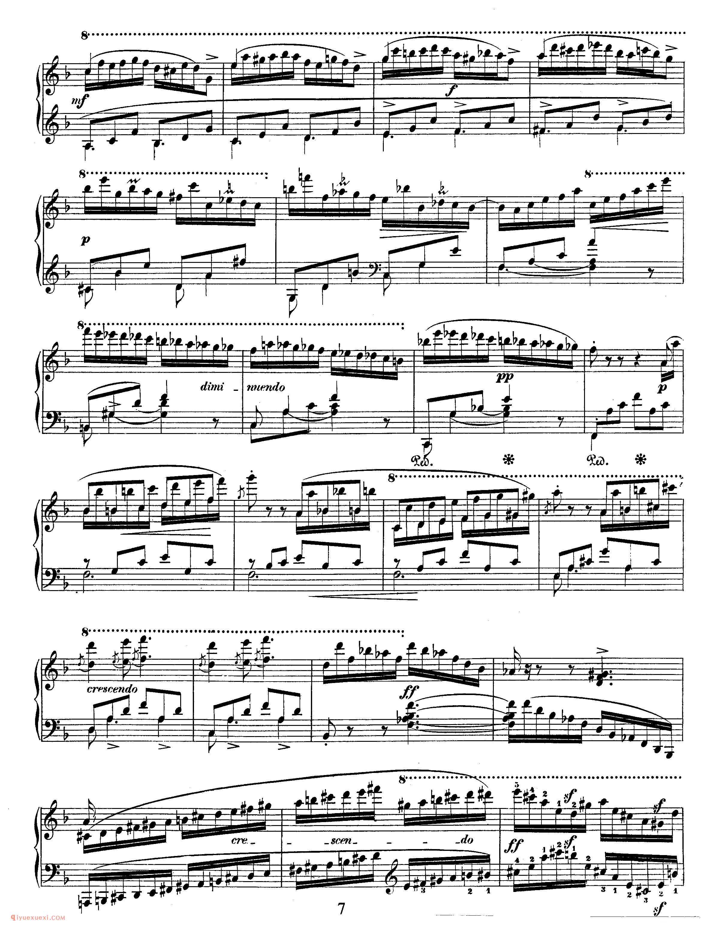 舒曼《阿贝格变奏曲》作品1_Schumann Abegg Variations Op.1_舒曼钢琴谱