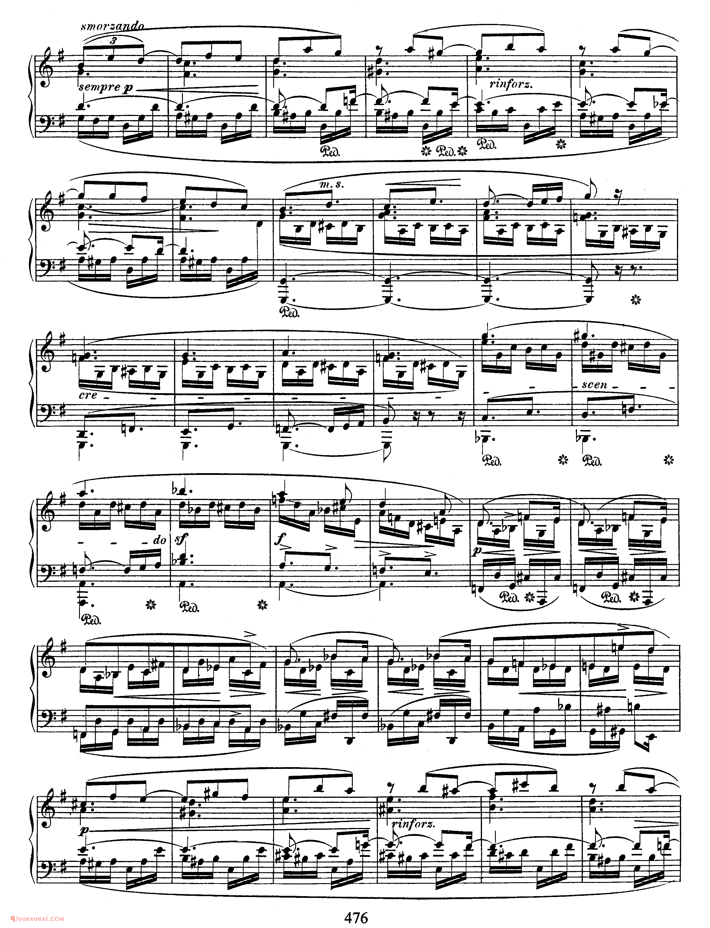 Schumann - Presto (originally intended for Sonata No.2 in G Minor)_舒曼钢琴谱