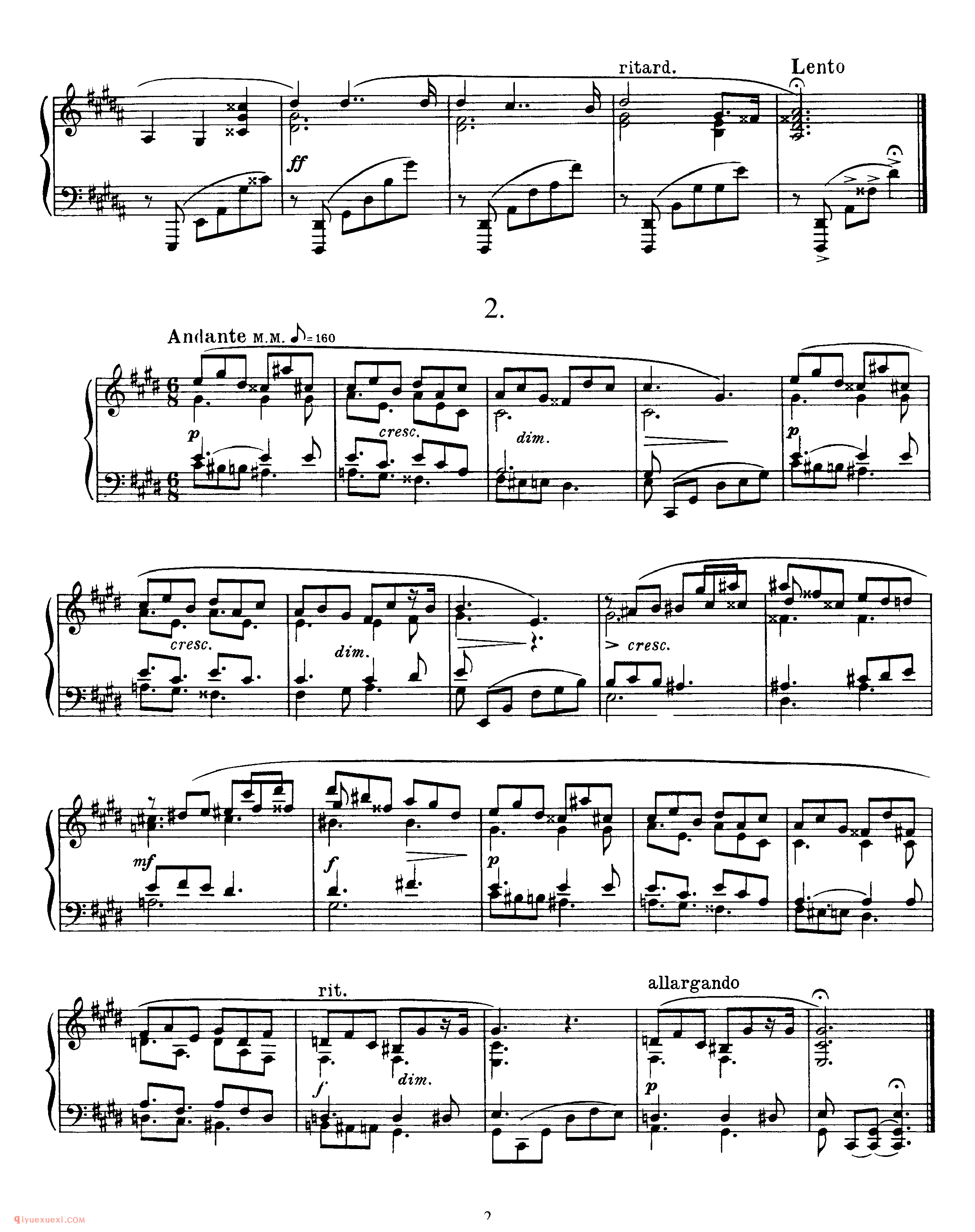 斯克里亚宾《四首前奏曲》作品22_斯克里亚宾钢琴谱