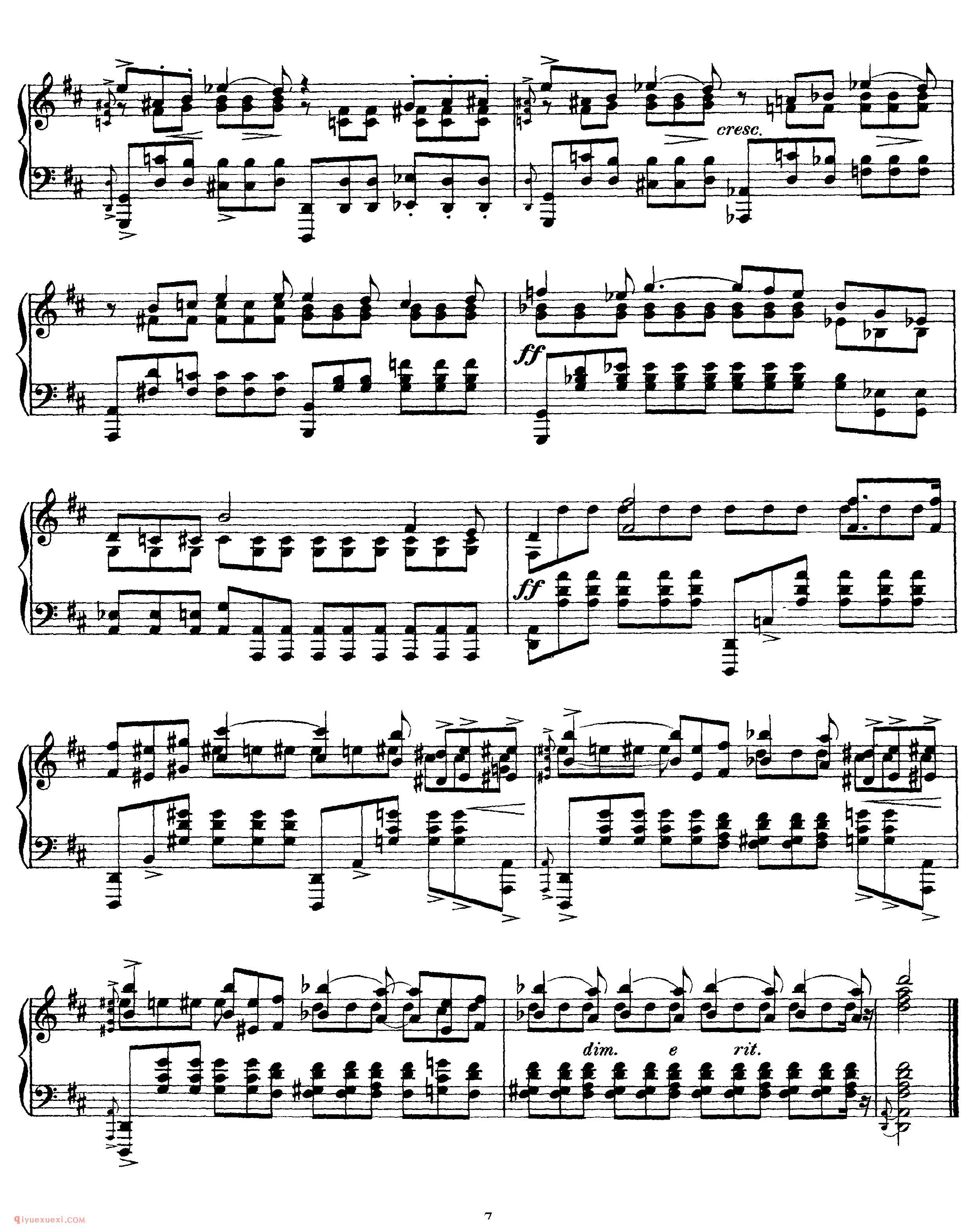 斯克里亚宾《二首音诗》作品32_2 Poemes, Op 32_斯克里亚宾钢琴谱