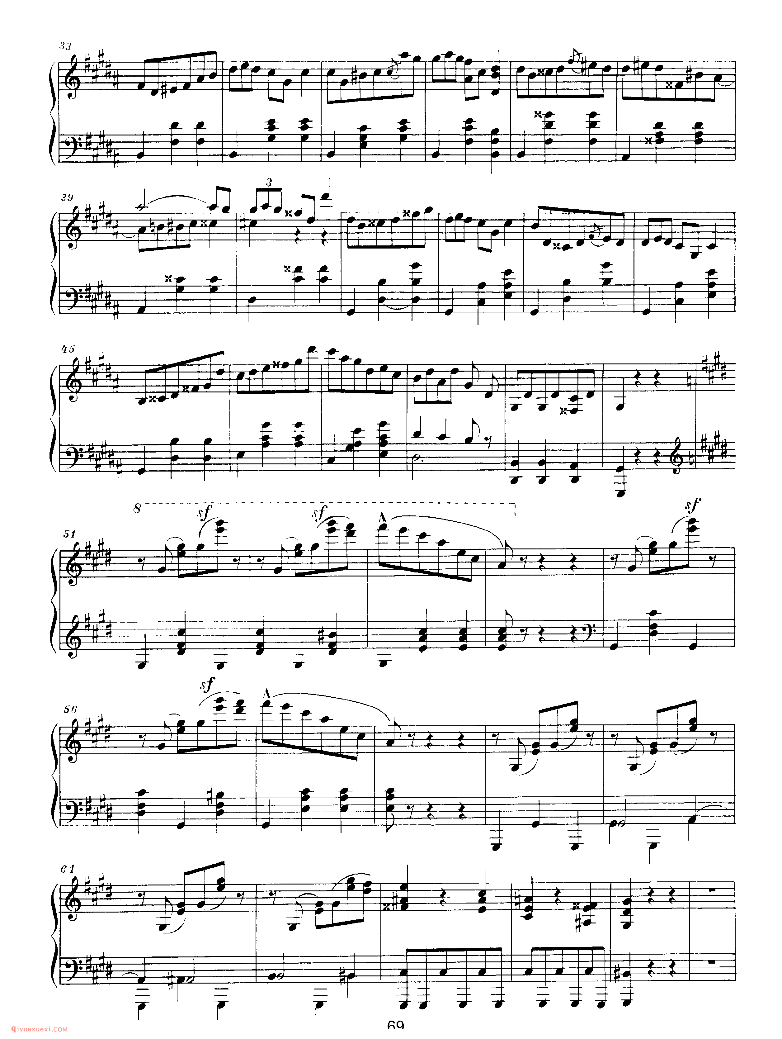 斯克里亚宾2首圆舞曲 无编号作品_2 Waltzes (1886)_圆舞曲_斯克里亚宾钢琴谱