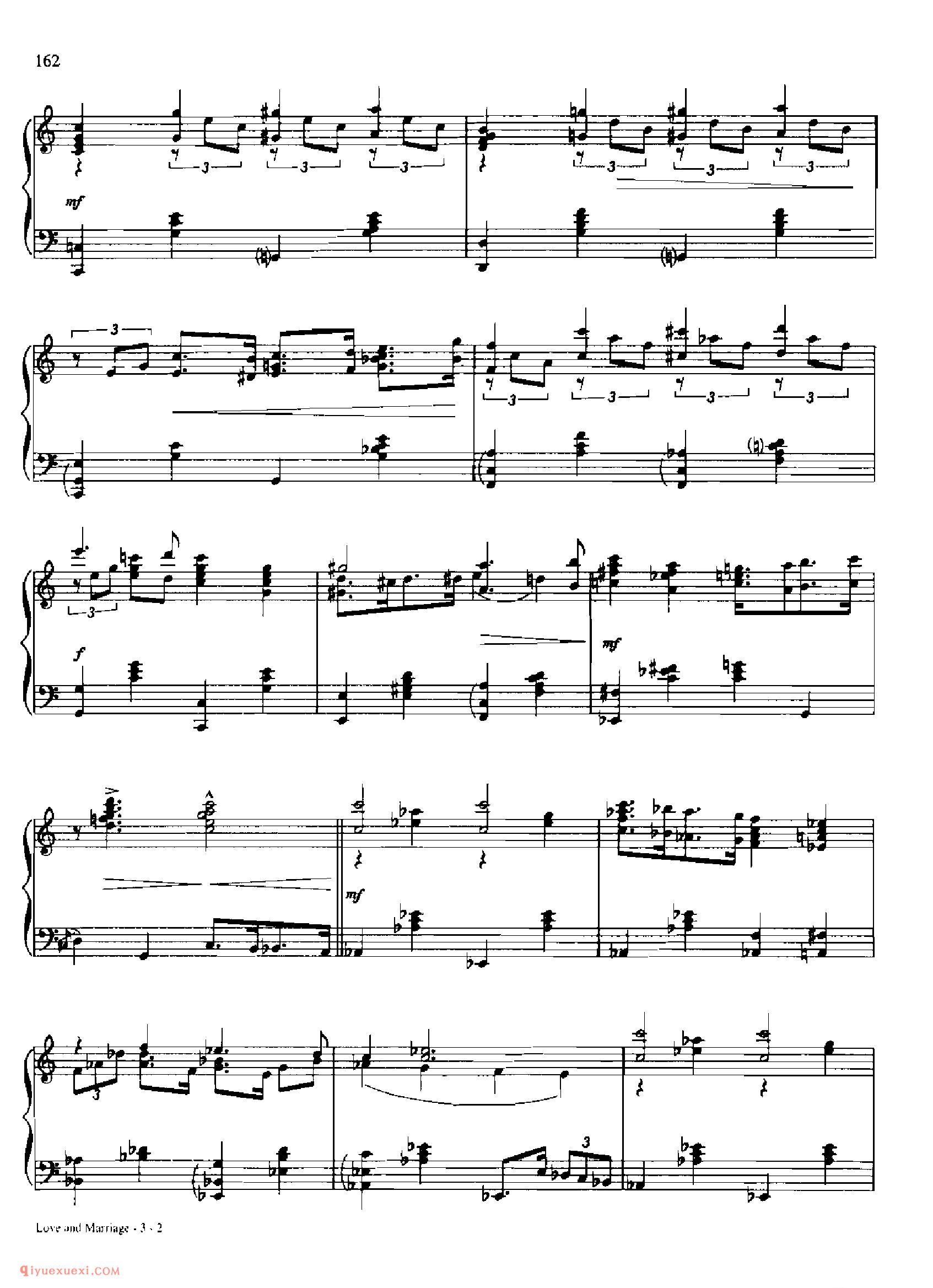 LOVE AND MARRIAGE_丹·考斯特_Dan Coates_钢琴高级独奏乐曲谱