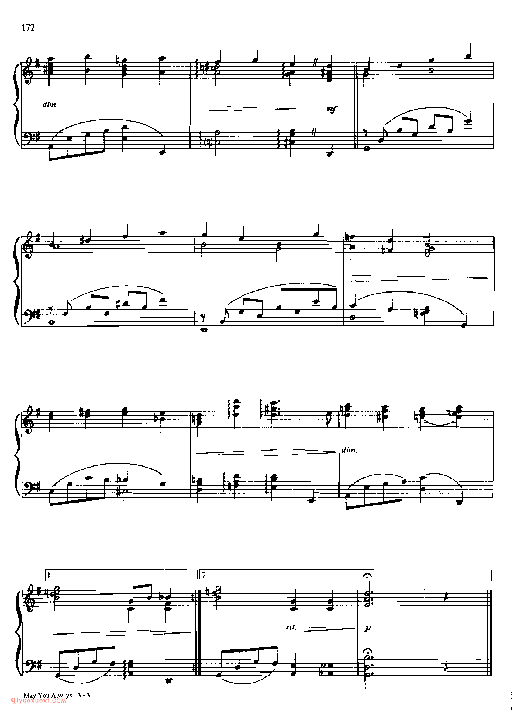 MAY YOU ALWAYS_丹·考斯特_Dan Coates_钢琴高级独奏乐曲谱