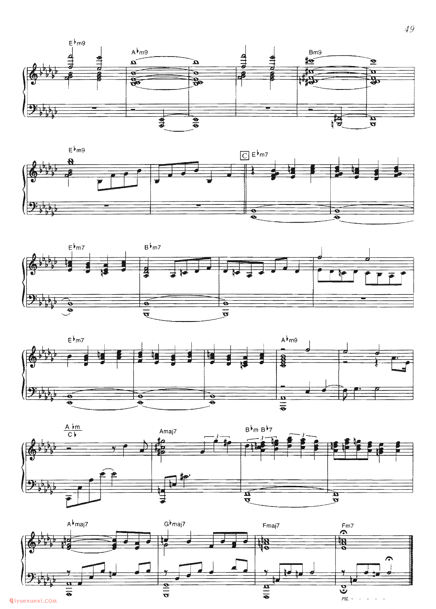 Nocturne With No Moon_《海上钢琴师》电影原声乐曲谱_The Legend Of 1900