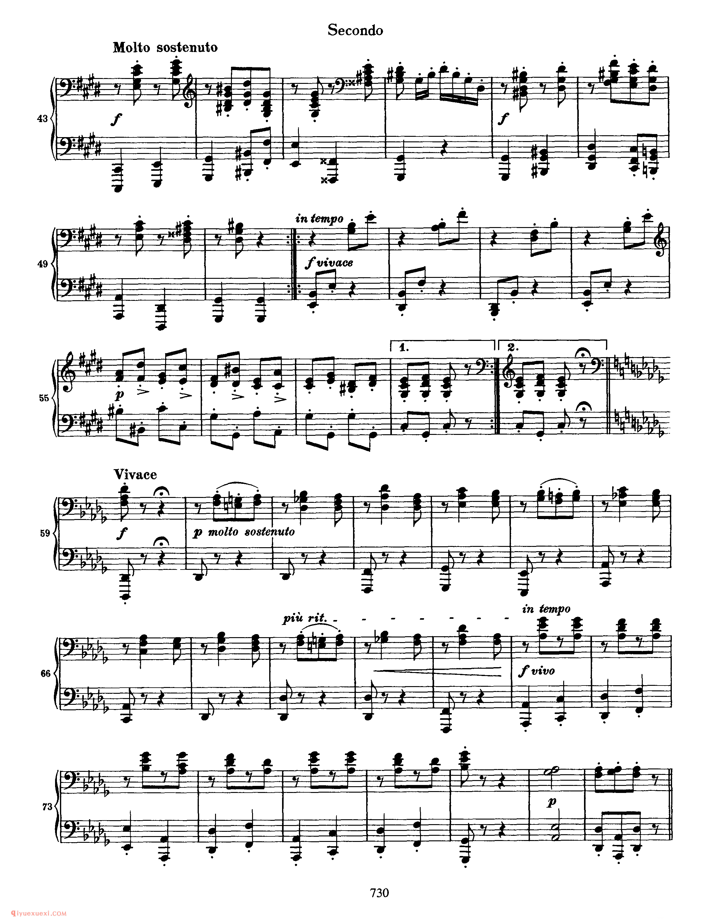 Hungarian Dance No. 6 in DbMajor_勃拉姆斯《匈牙利舞曲》四手联弹
