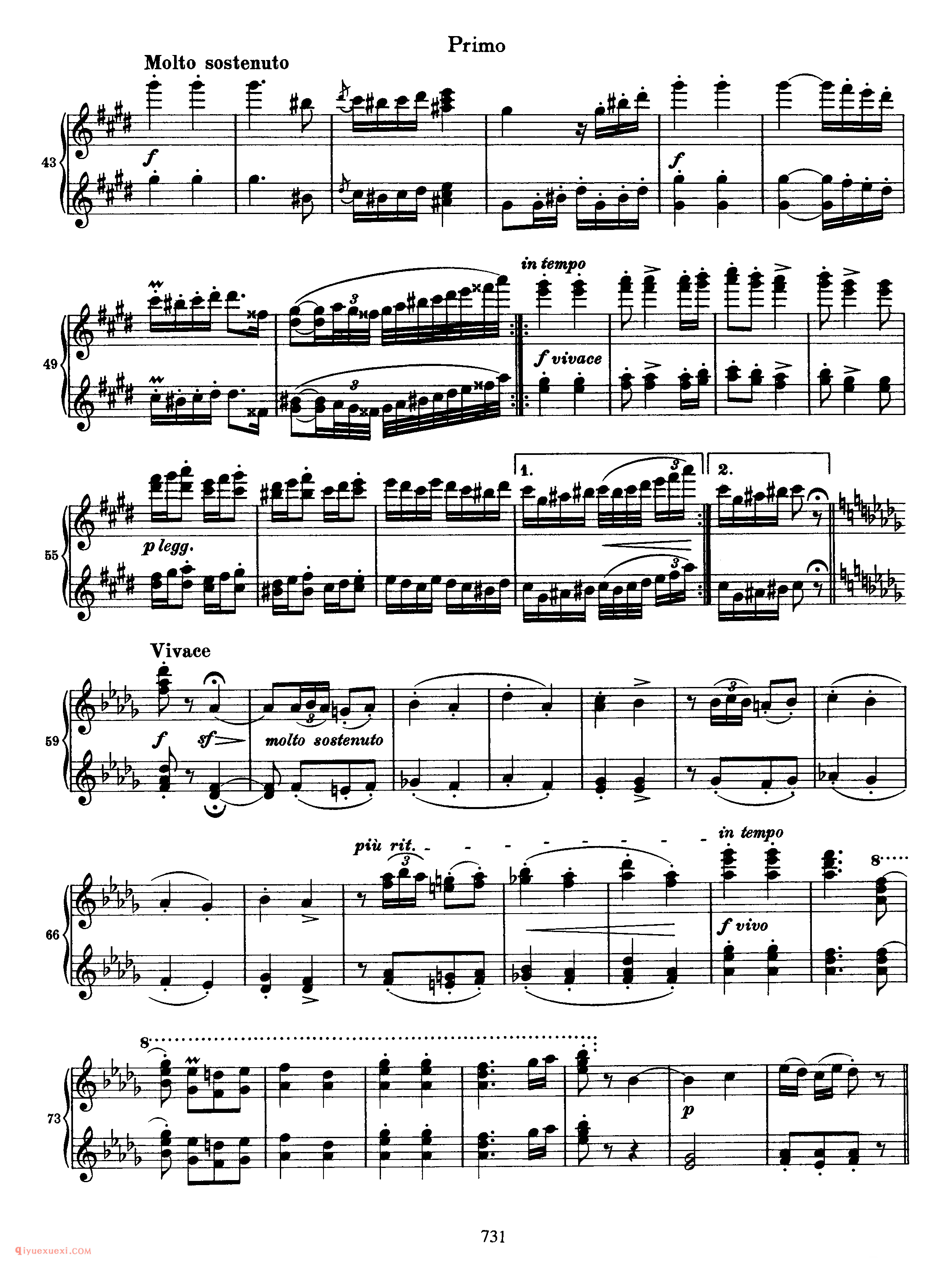 Hungarian Dance No. 6 in DbMajor_勃拉姆斯《匈牙利舞曲》四手联弹