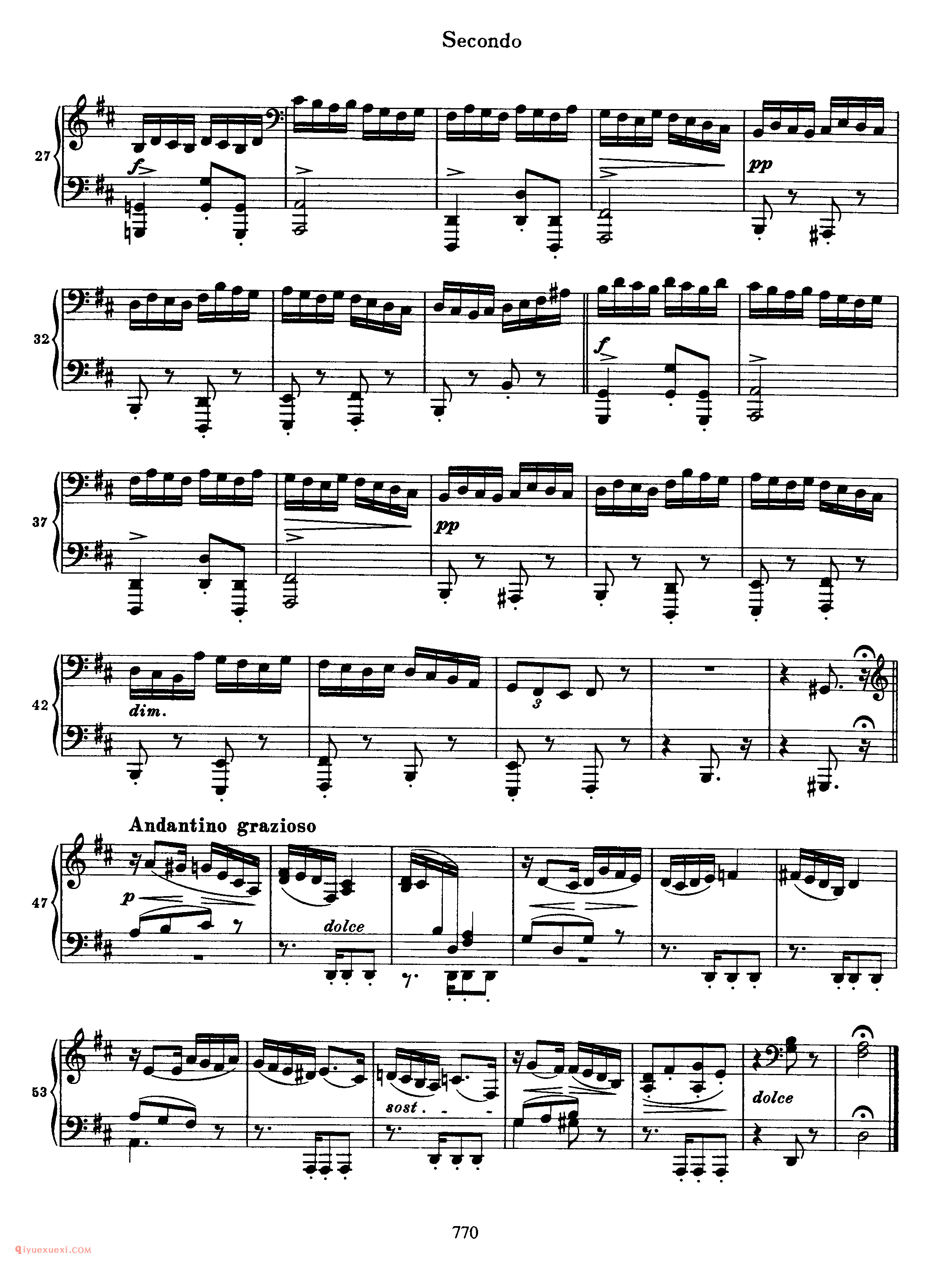 Hungarian Dance No. 13 in D Major_勃拉姆斯《匈牙利舞曲》四手联弹