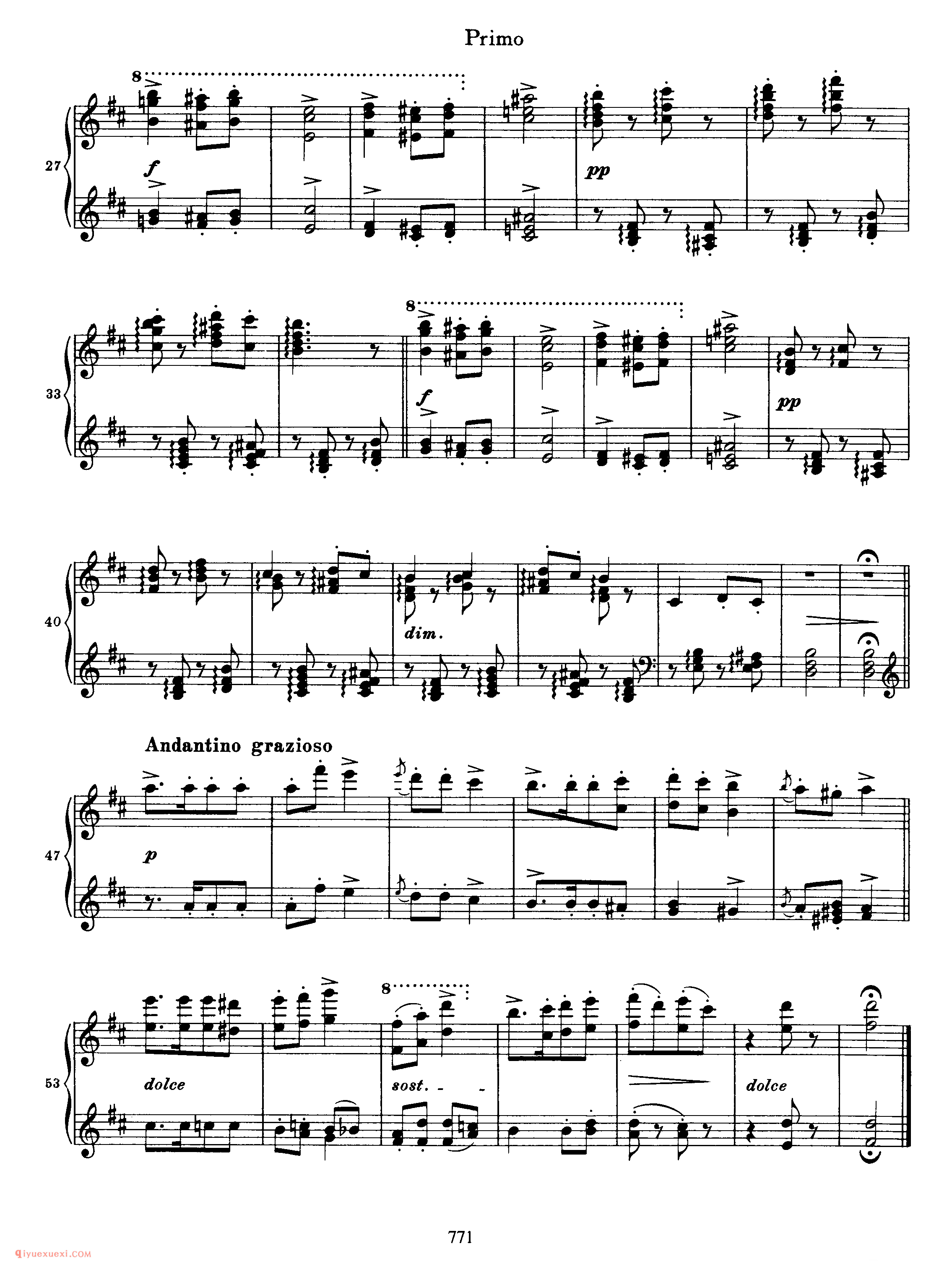 Hungarian Dance No. 13 in D Major_勃拉姆斯《匈牙利舞曲》四手联弹