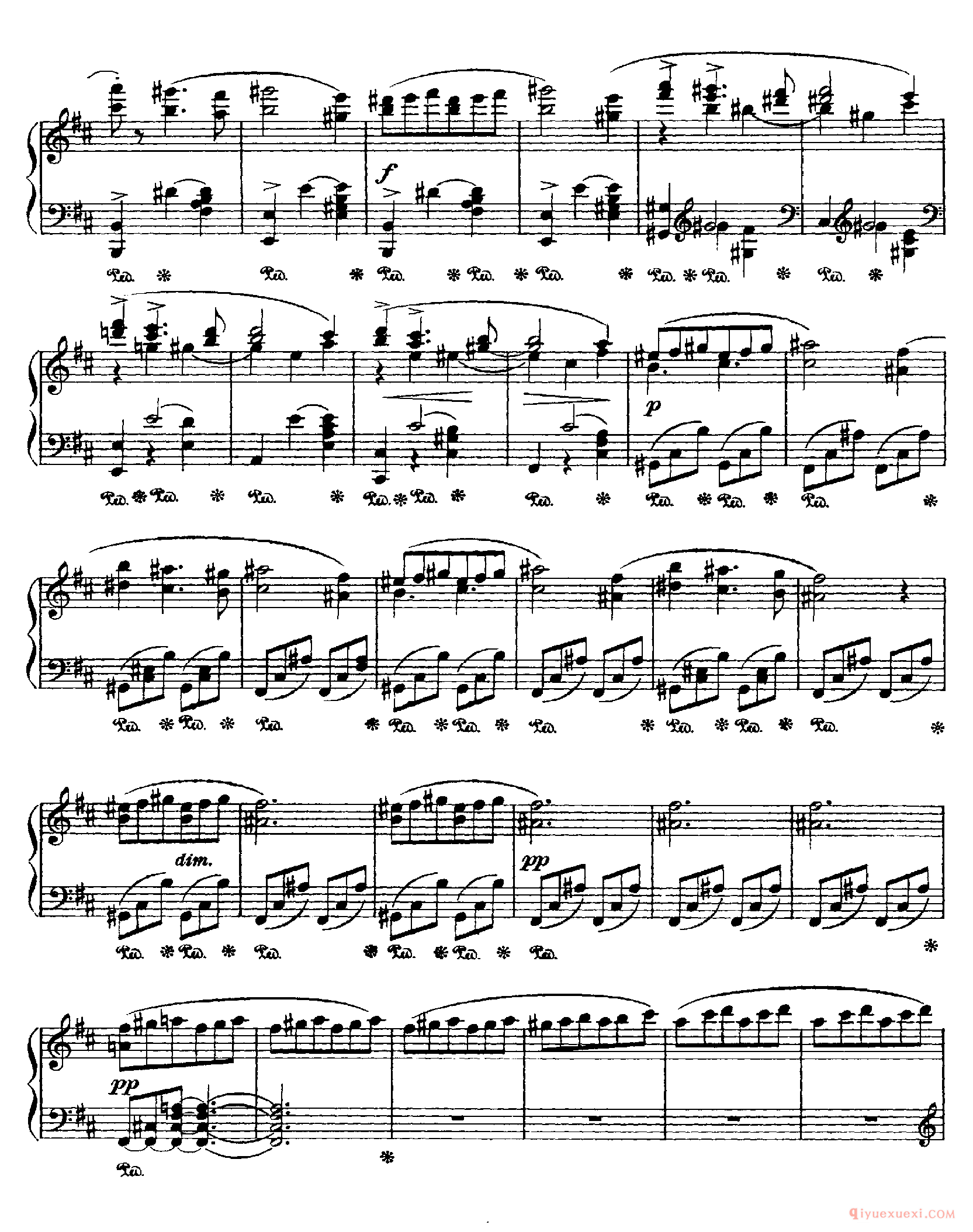 富瑞安特舞曲 Furiant in D, Op 42_德沃夏克钢琴谱