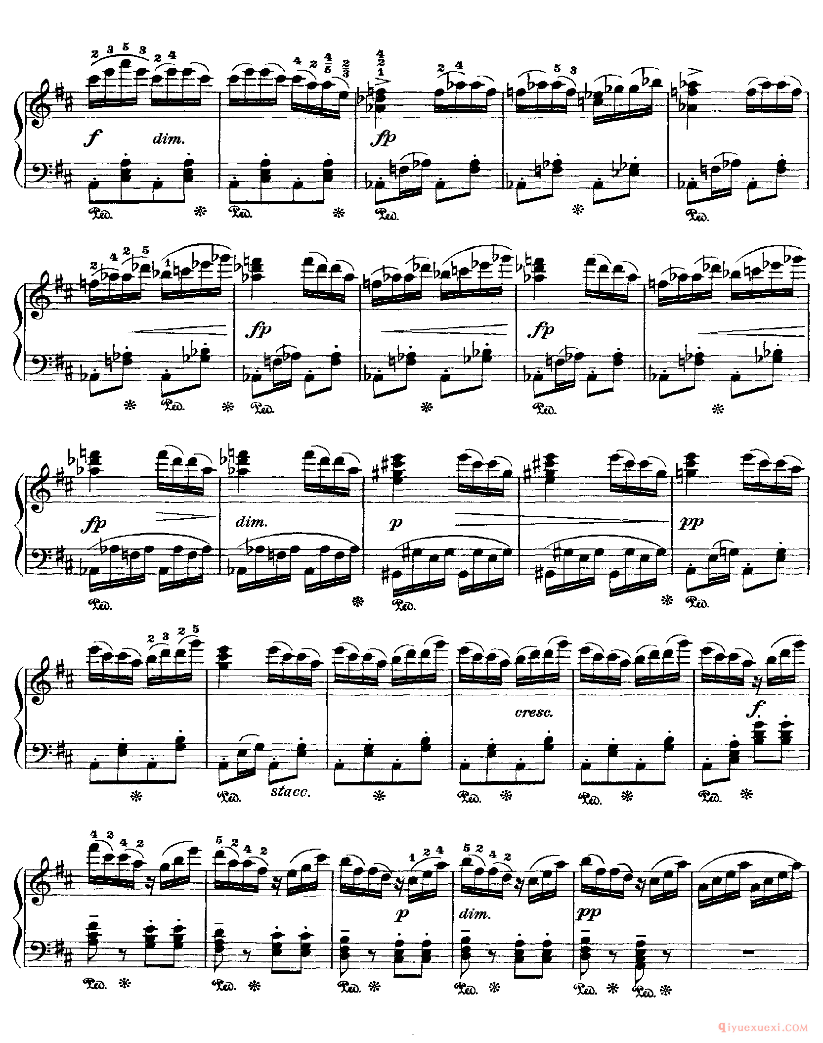 Polka in d_波尔卡_德沃夏克钢琴谱