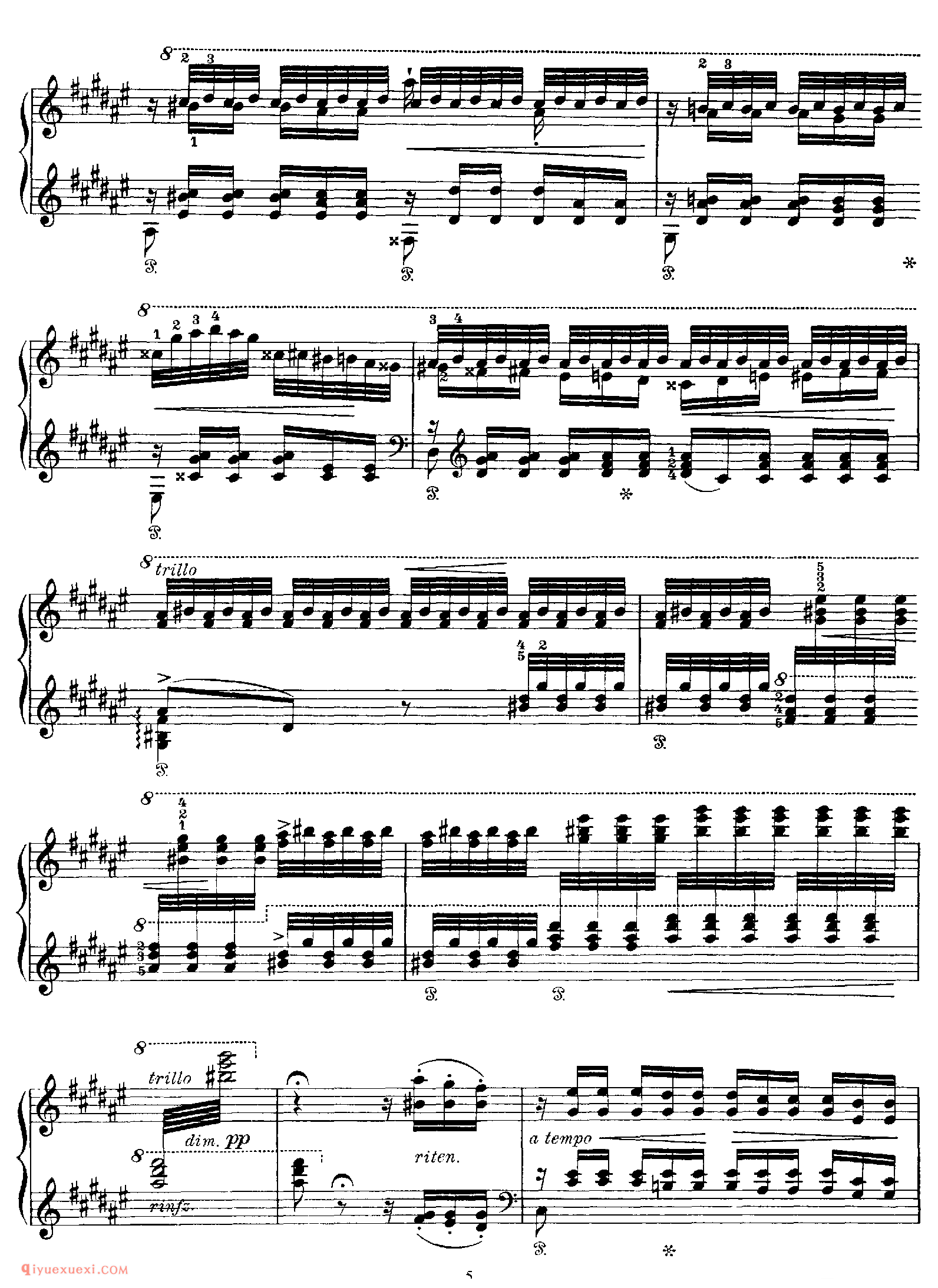 Fruhlingsnacht (Schumann)_改编其他人_李斯特钢琴乐谱
