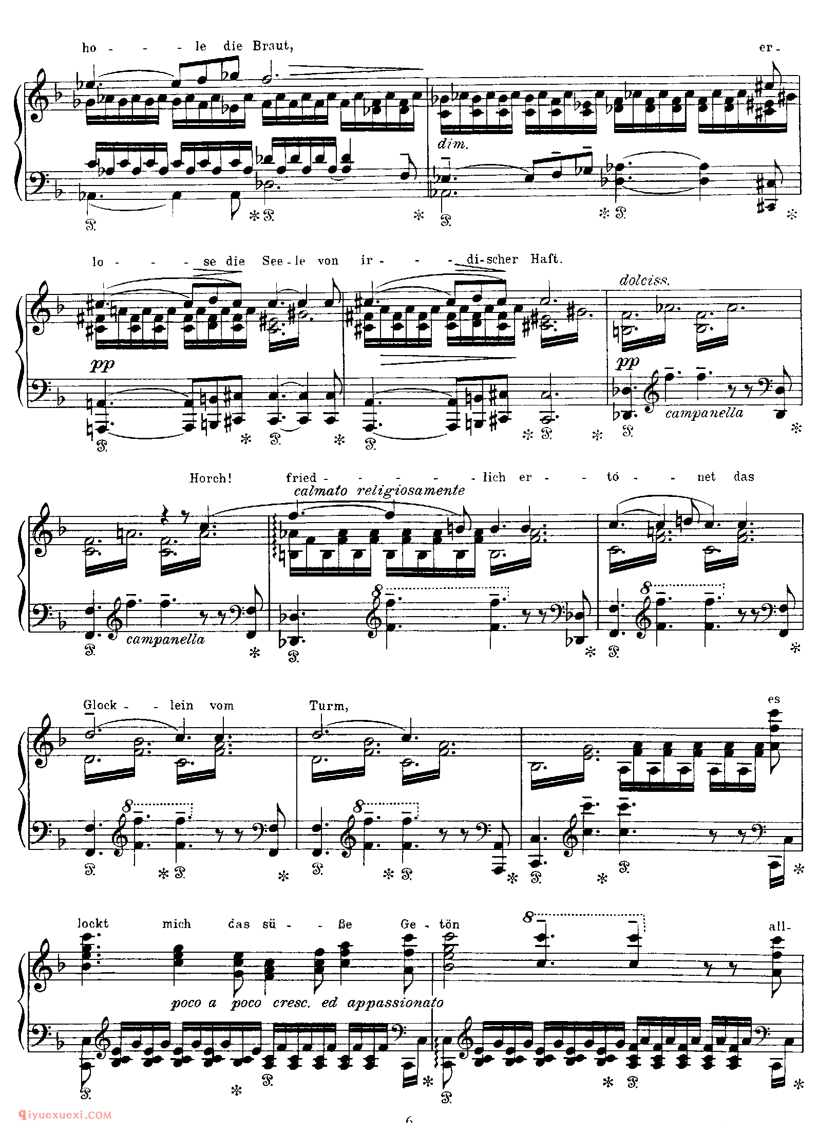 Die junge Nonne (Schubert)_改编舒伯特_李斯特钢琴乐谱
