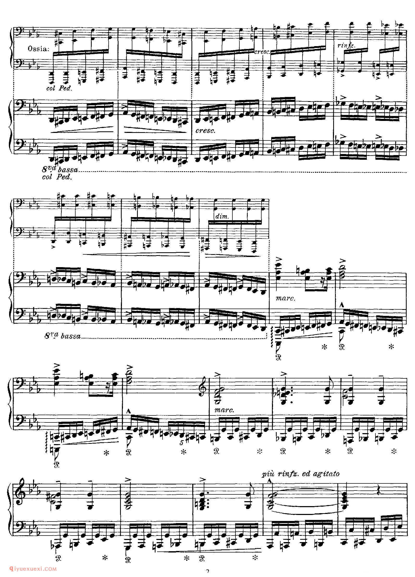 Die Heimkehr (Chopin)_改编肖邦_李斯特钢琴乐谱