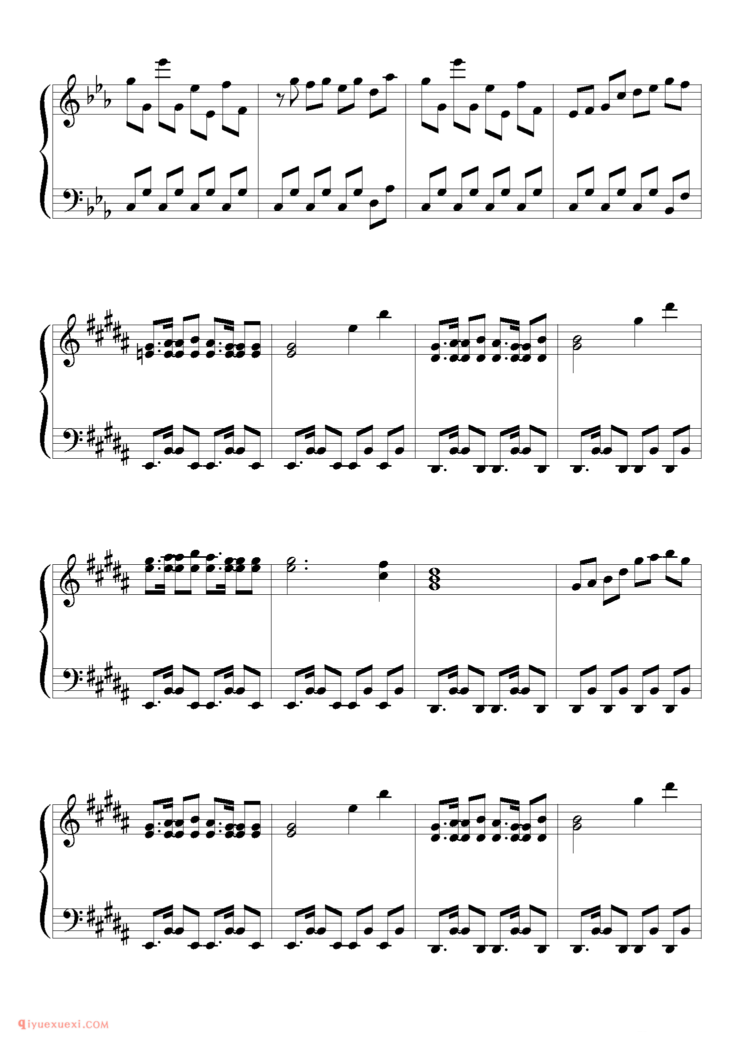 [東方ピアノEasyモード楽譜][easy][4]幻想科学　～ Doll's Phantom_东方(project)钢琴谱