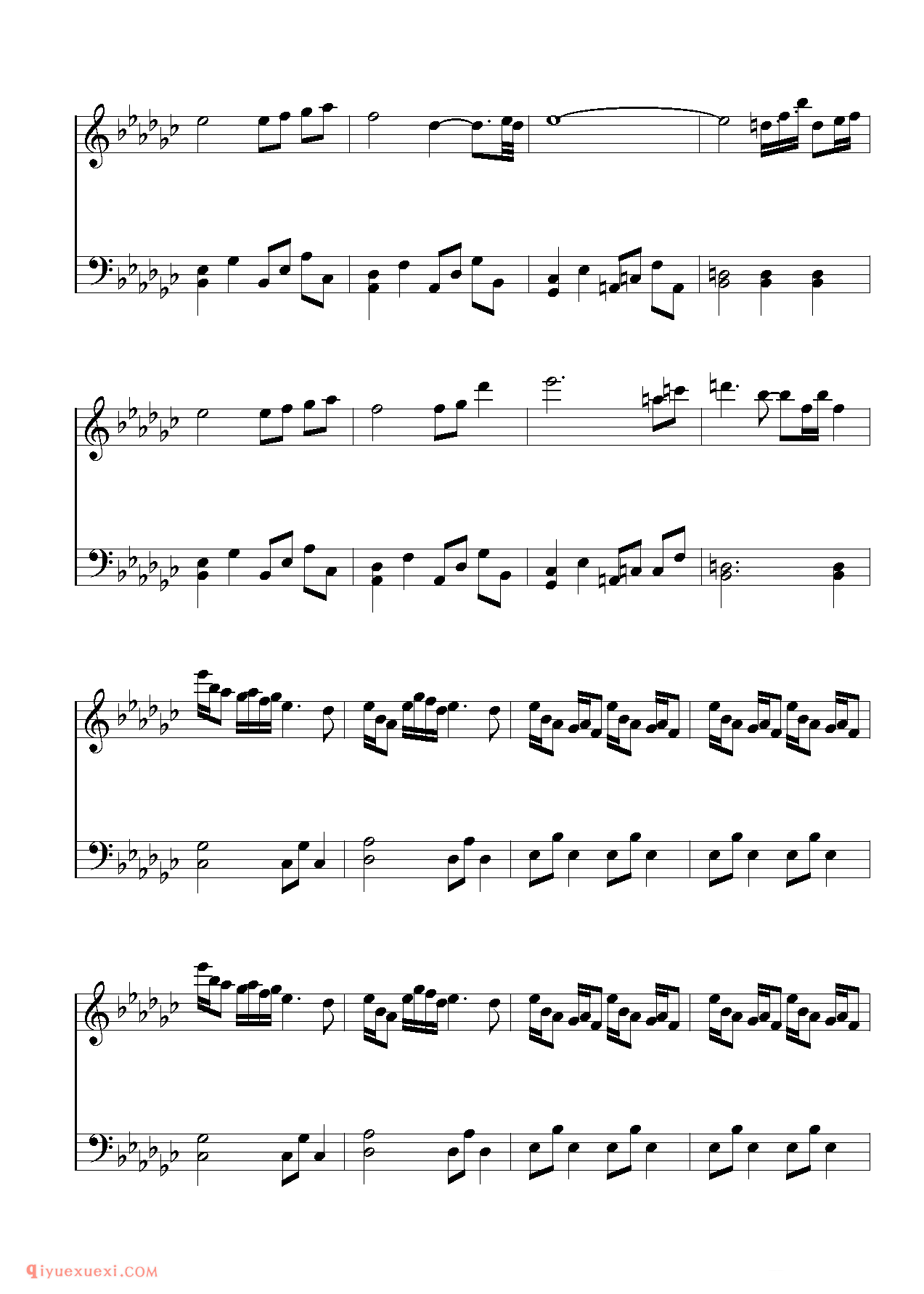 [東方ピアノEasyモード楽譜][normal][5]科学世紀の少年少女_东方（project）钢琴谱