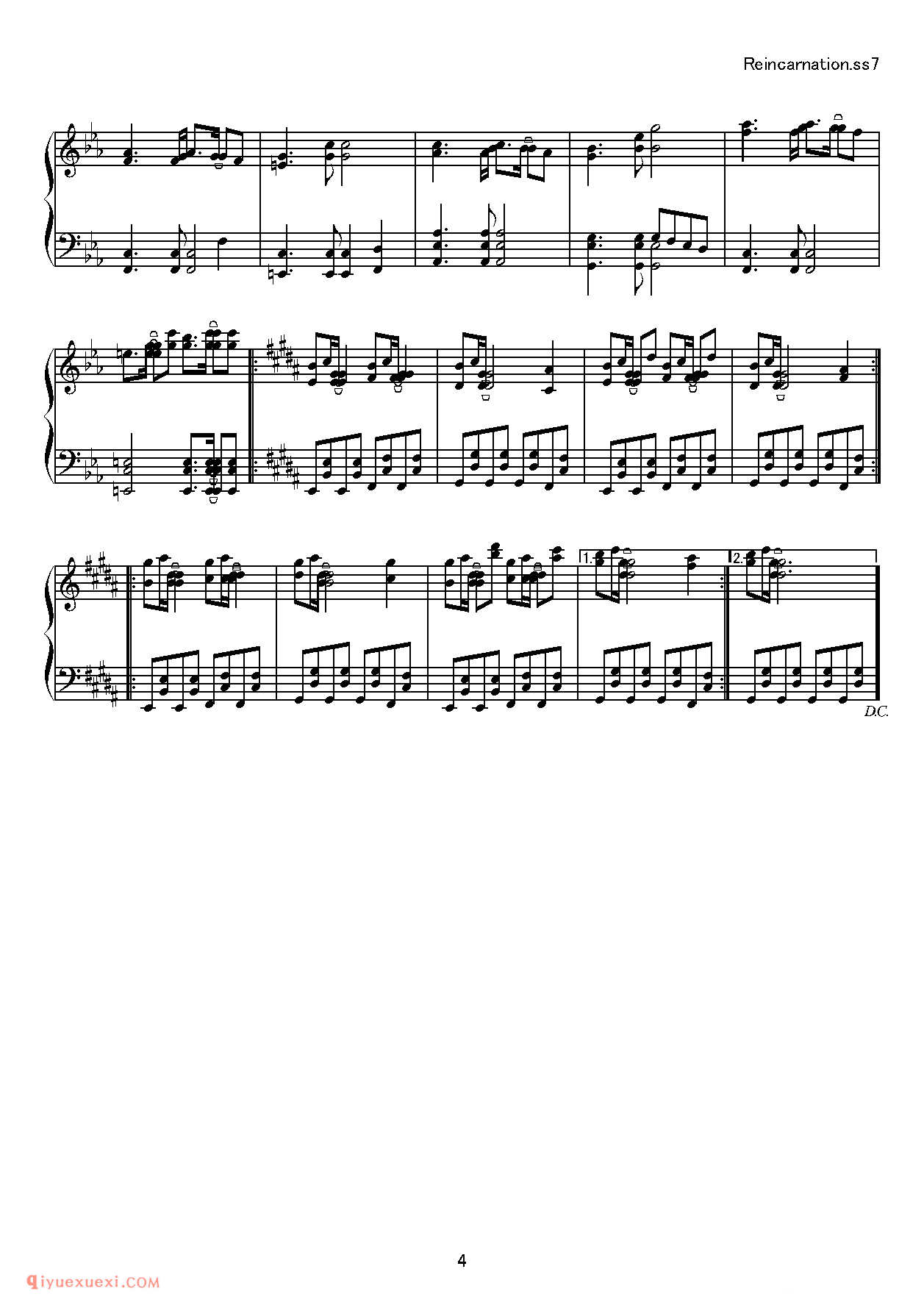 [kituneyuu][normal][4]_东方(project)钢琴谱