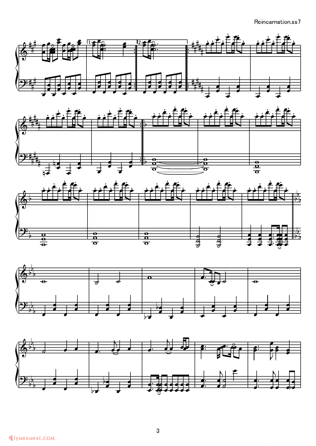 [kituneyuu][normal][4]_东方(project)钢琴谱