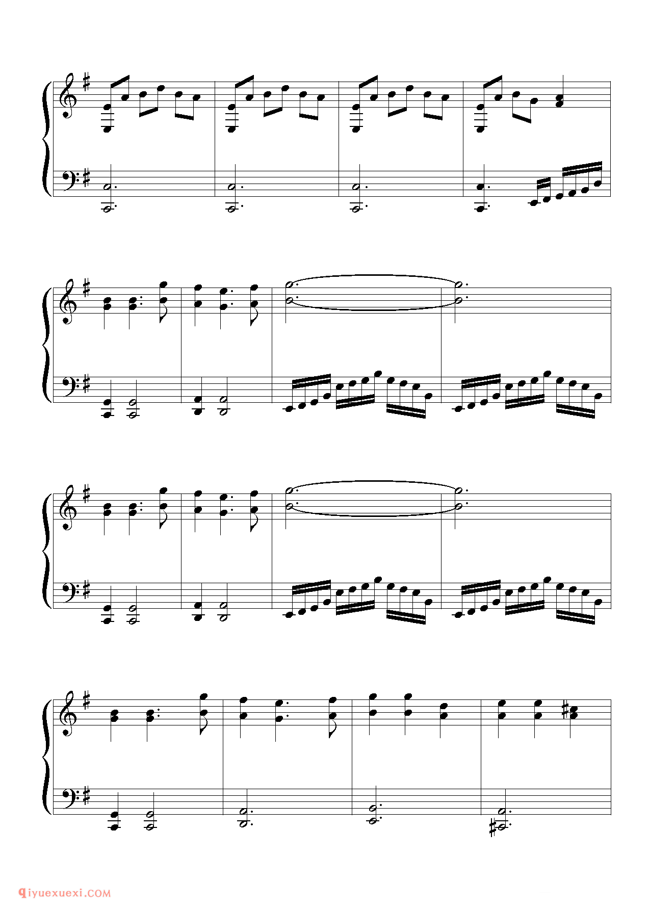 [東方ピアノEasyモード楽譜][normal][3]_东方(project)钢琴谱
