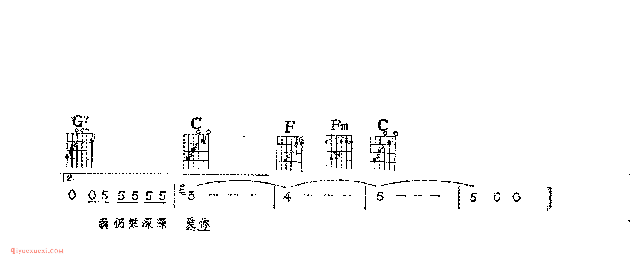 哦,卡罗_美国歌曲_吉他伴奏通俗唱法歌曲简谱