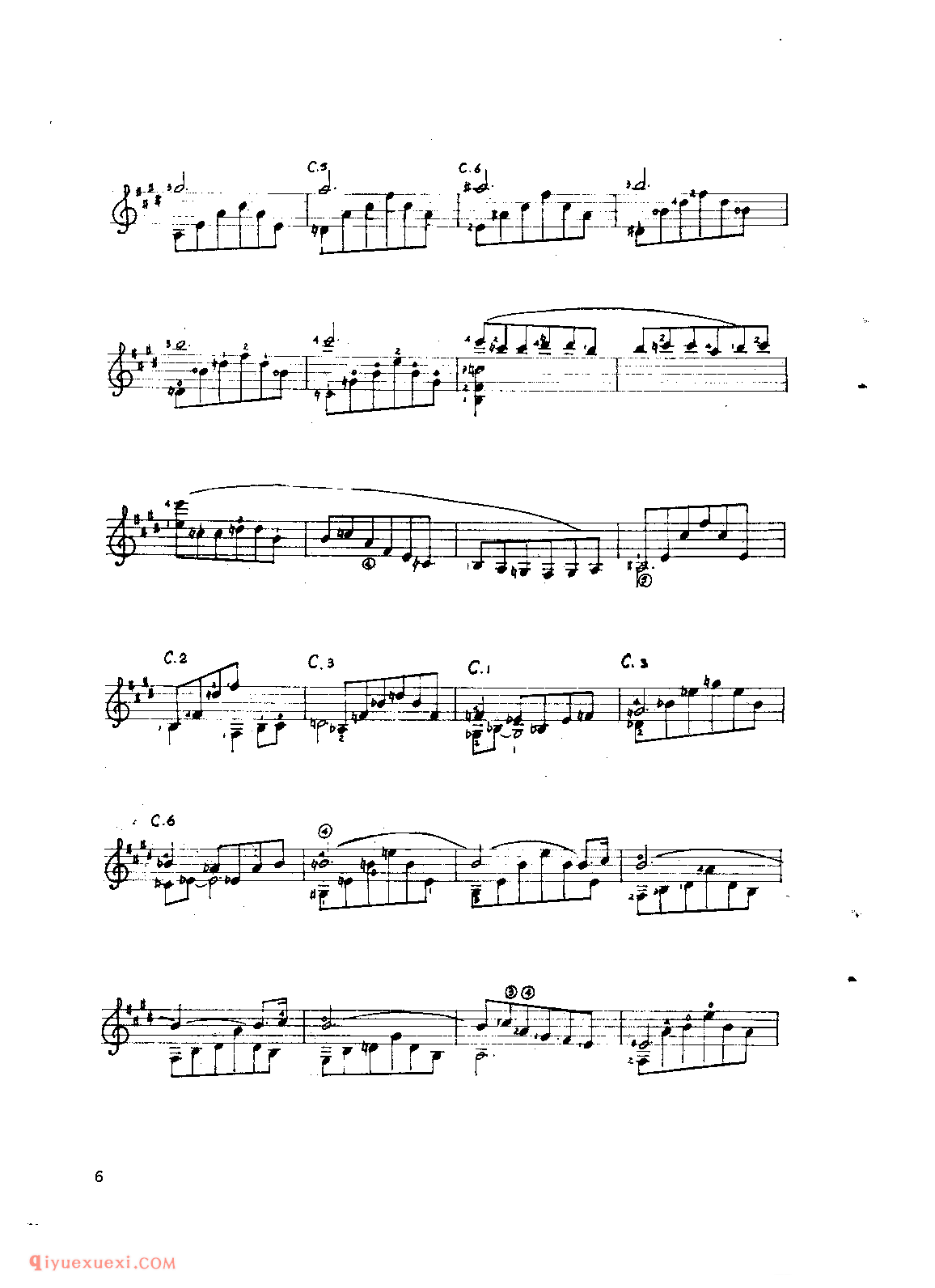 卡伐蒂娜_约斡·威嫌斯_吉他世界名曲五线谱