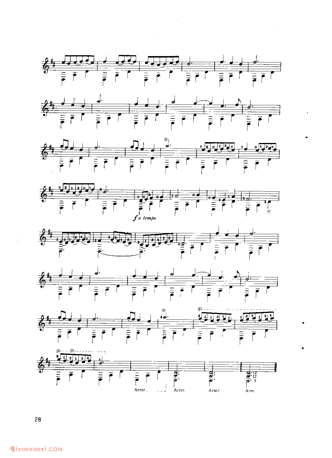 六首鲁特作品_鲁特_吉他世界名曲五线谱