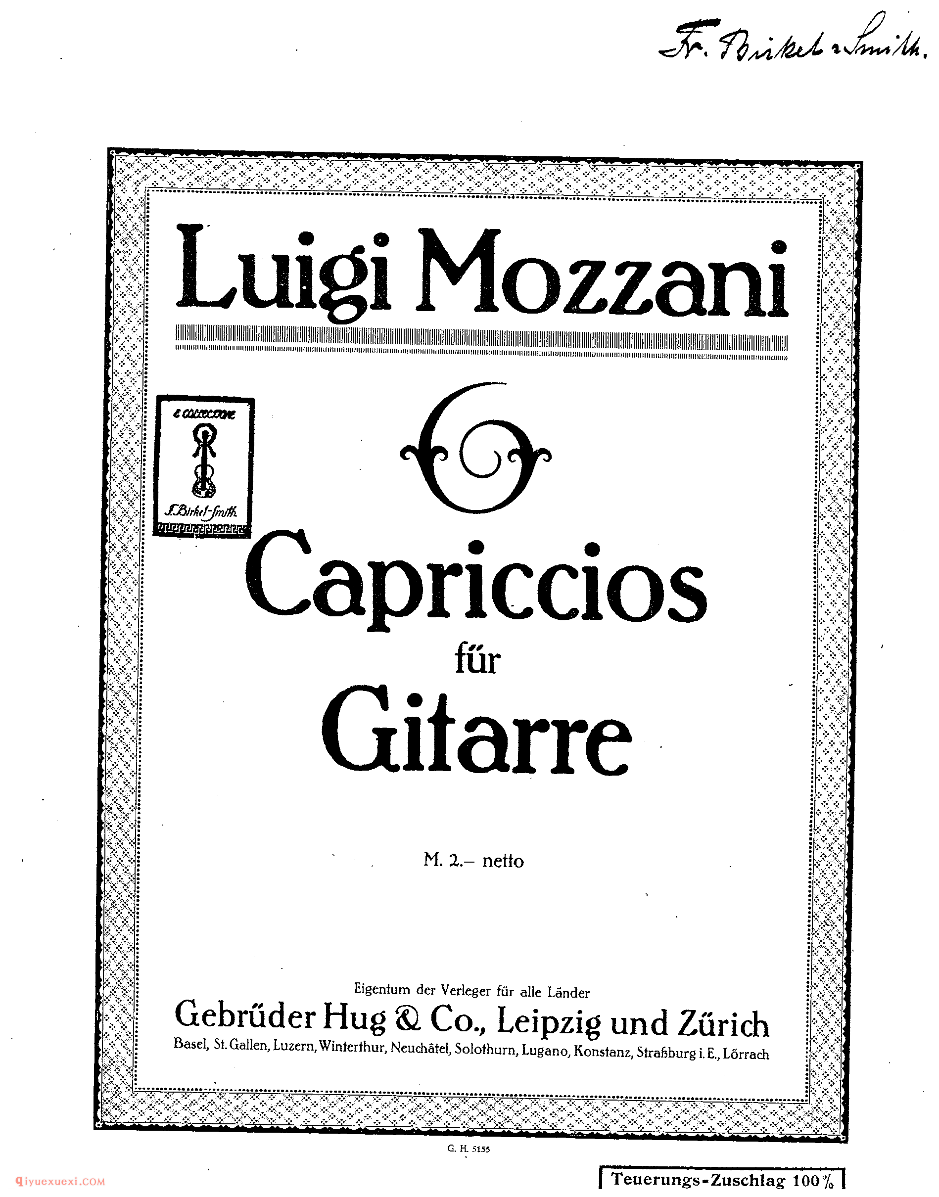 莫扎尼古典吉他作品全集_路易吉·莫扎尼_Luigi Mozzani_吉他乐曲谱大全