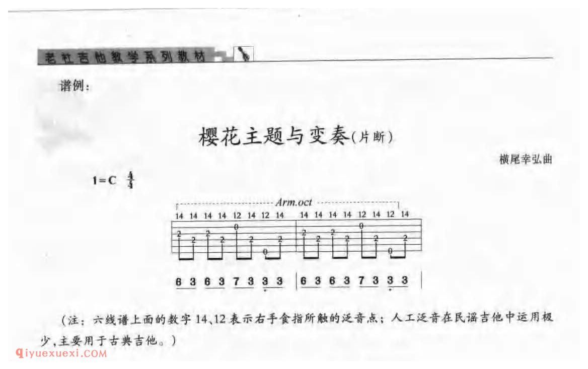 吉他泛音奏法_泛音的概念_泛音的分类_泛音的奏法