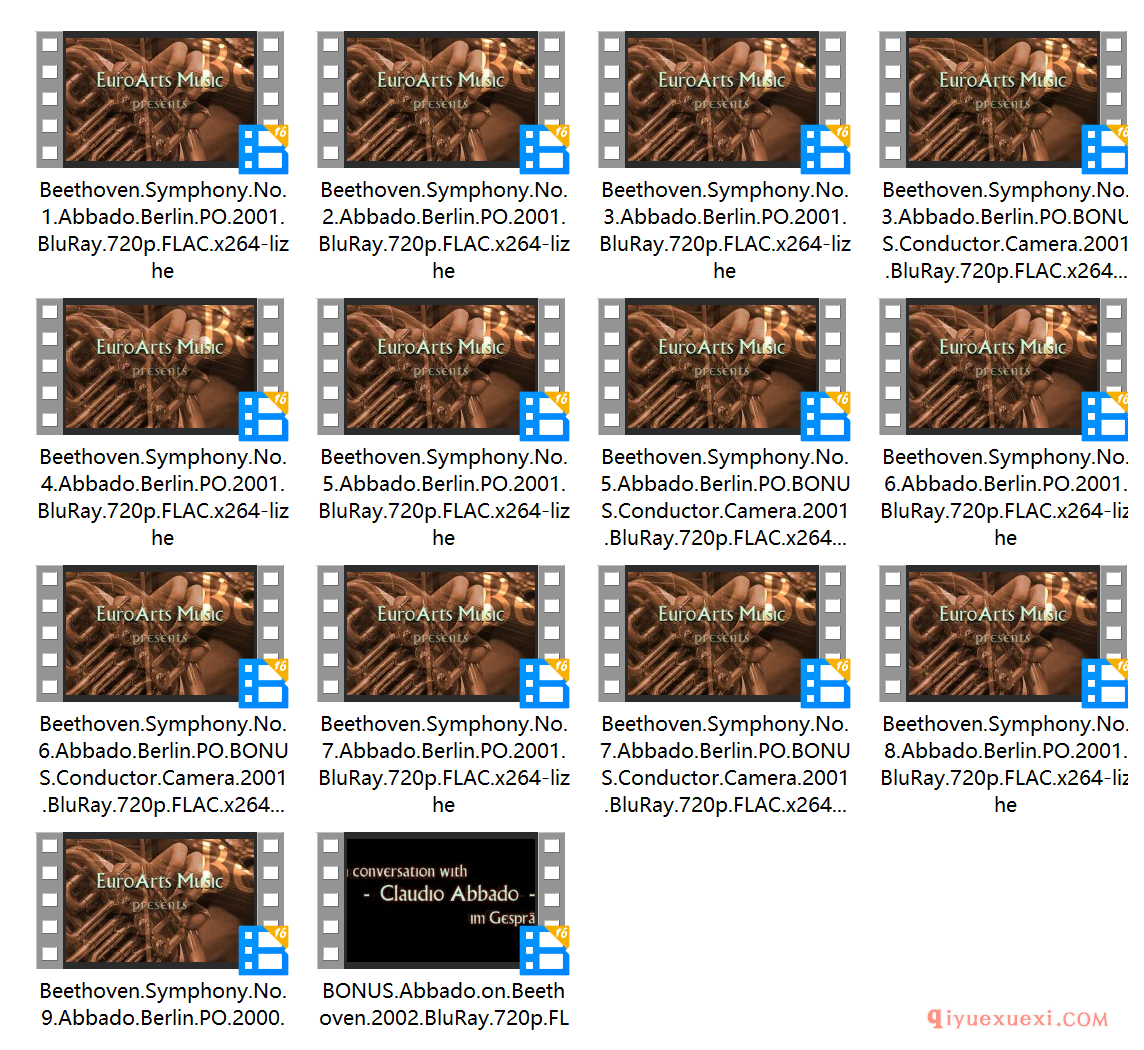 贝多芬交响曲全集CD(1-9 )高清视频下载欣赏