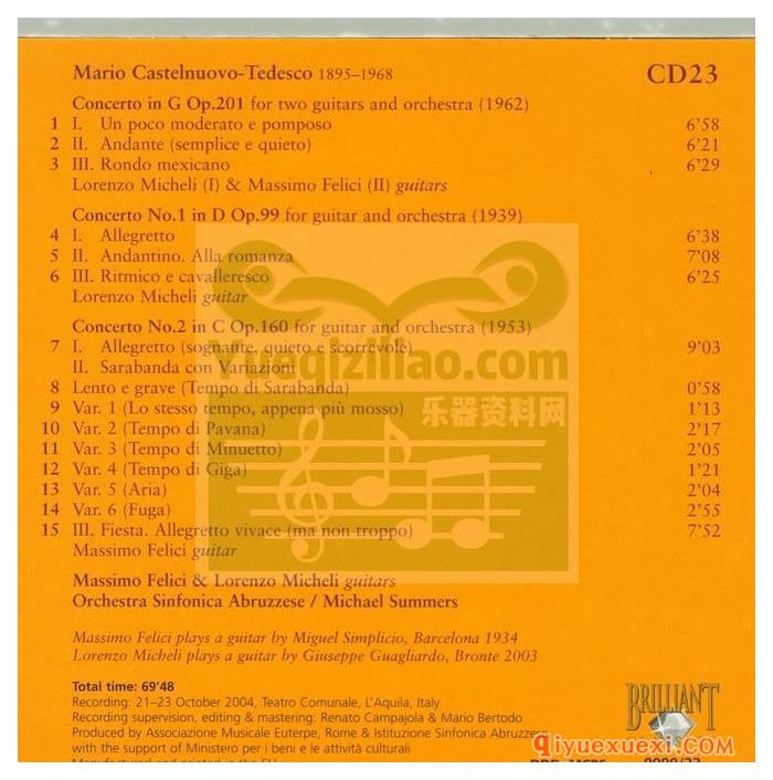 古典吉他作品合集下载 | The Classical Guitar Collection_Brilliant Classics 25CD音频