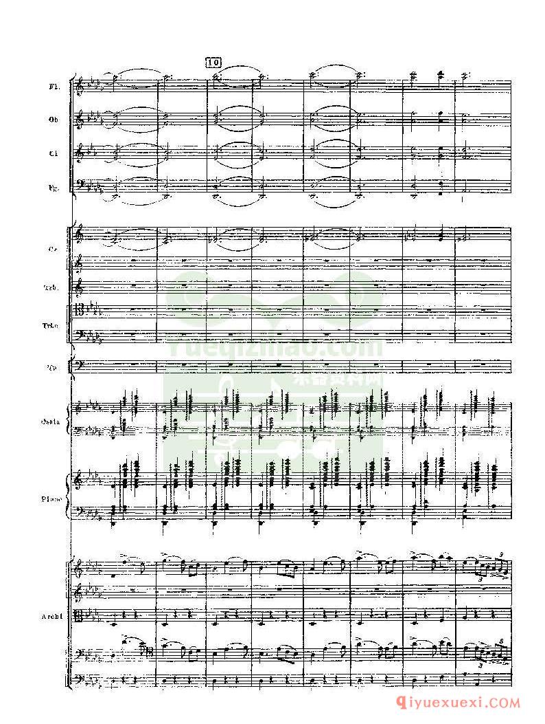 PDF交响乐谱 | 柴可夫斯基第一钢琴协奏曲Op.23总谱PDF版