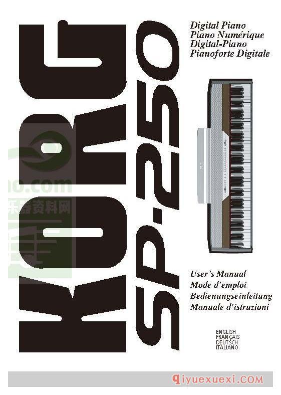 PDF钢琴教材下载 | 数码钢琴(Digital Piano Piano Numérique Digital-Piano Pianoforte Digitale)原版电子书