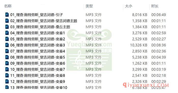 儿童古典音乐下载06季 | 理查·施特劳斯14首少儿古典音乐作品MP3合集