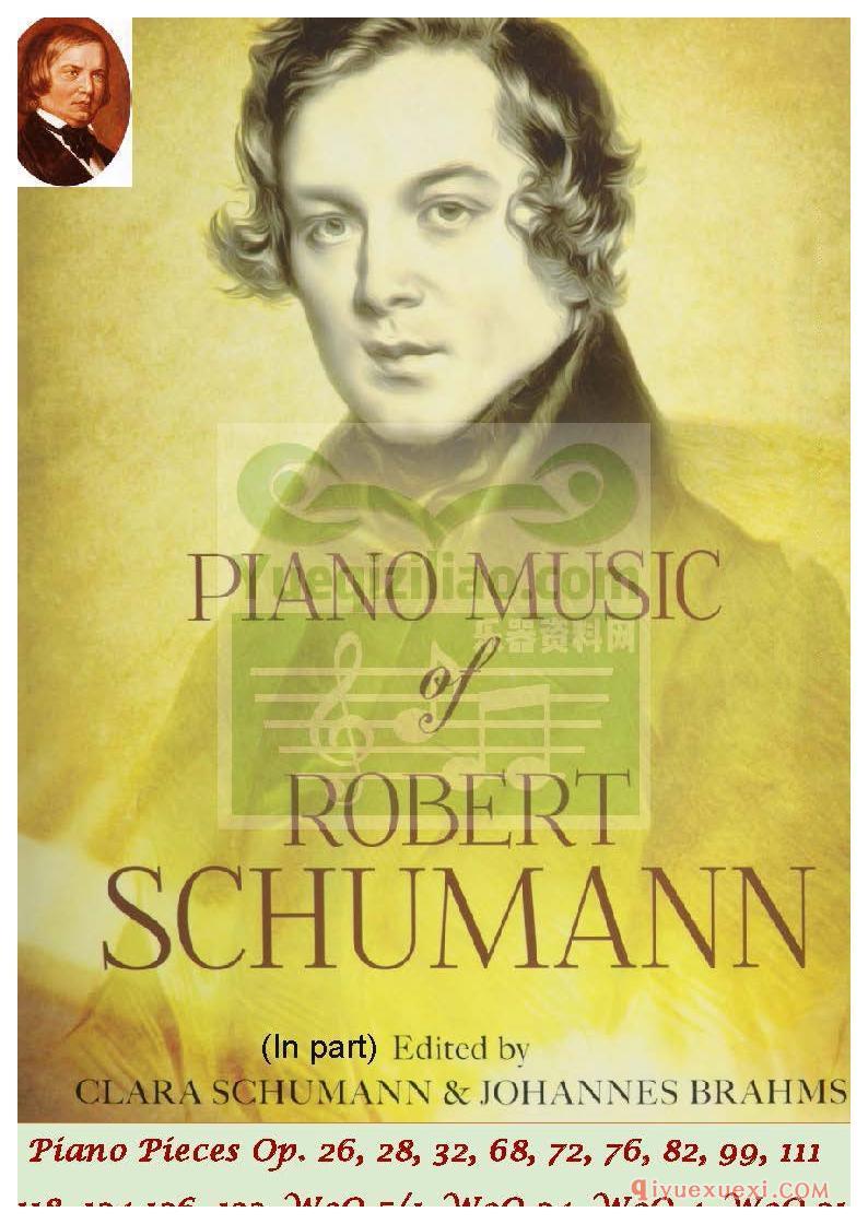PDF钢琴谱下载 | 罗伯特·舒曼钢琴音乐曲谱集(Piano music of robert schumann)原版电子书