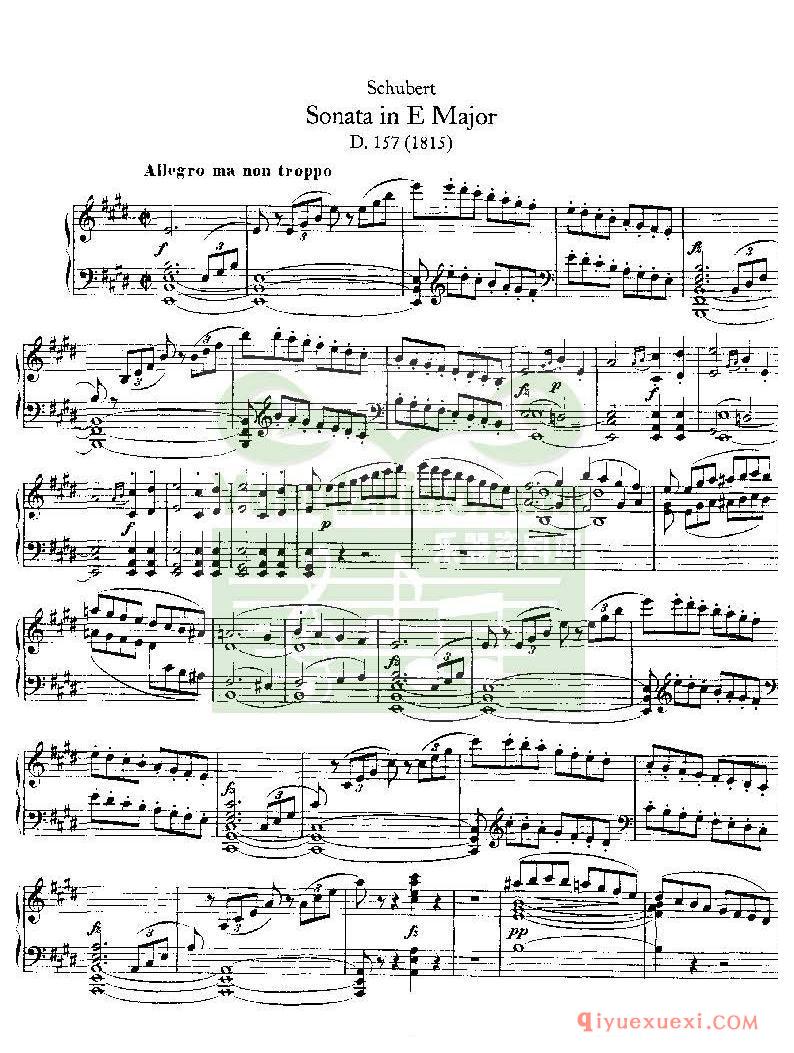 PDF钢琴谱下载 | 舒伯特钢琴奏鸣曲谱全集(Schubert Sonatas)原版电子书
