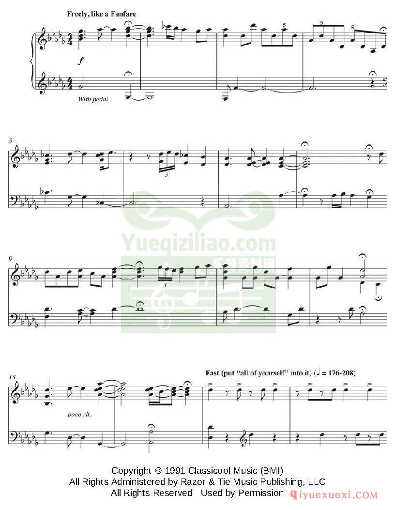 PDF钢琴谱下载 | 钢琴名家乐曲谱集.带可选大提琴的独奏钢琴谱原版电子书