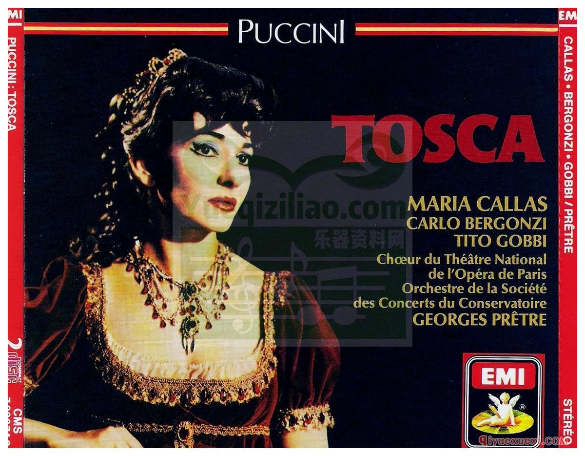 歌剧录音 | Maria Callas《普契尼：托斯卡》(Puccini Tosca)1964录音室版APE专辑下载