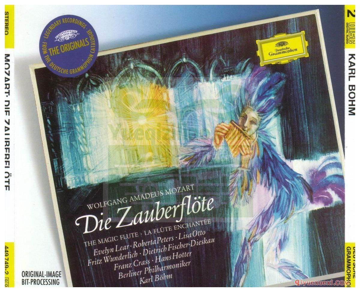 歌剧录音下载 | Mozart《魔笛 Die Zauberflote》Wunderlich,Fischer-Dieskau,Bohm,DG[APE]专辑