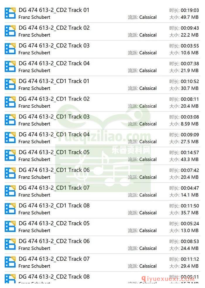 舒伯特:钢琴奏鸣曲 D.958, D.959 & D.960, 3首钢琴小品 D.946, c小调快板 D.915 (钢琴_波利尼) (2CD)古典乐唱片下载