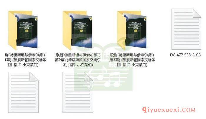 瓦格纳：歌剧“特里斯坦与伊索尔德”(德累斯顿国家交响乐团, 指挥_小克莱伯)古典乐唱片下载