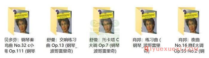 贝多芬：钢琴奏鸣曲 Op.111 · 舒曼：交响练习曲 Op.13 · 肖邦：夜曲, 练习曲 (钢琴_波哥雷里奇)古典乐唱片下载