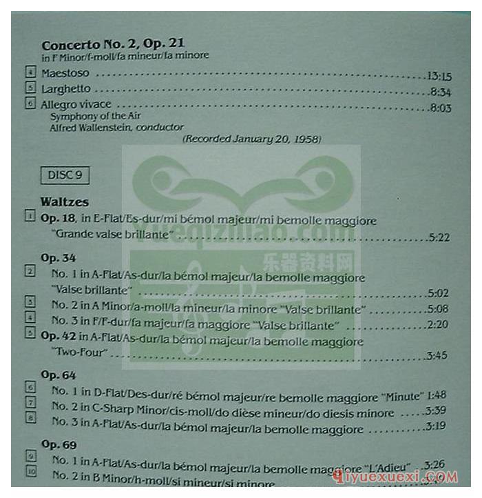 鲁宾斯坦·萧邦全集11CD_Arthur Rubinstein_The Chopin Collection 11CD(APE)合集免费下载