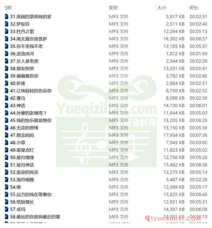 适合电子琴演奏的经典老歌音乐MP3合集下载