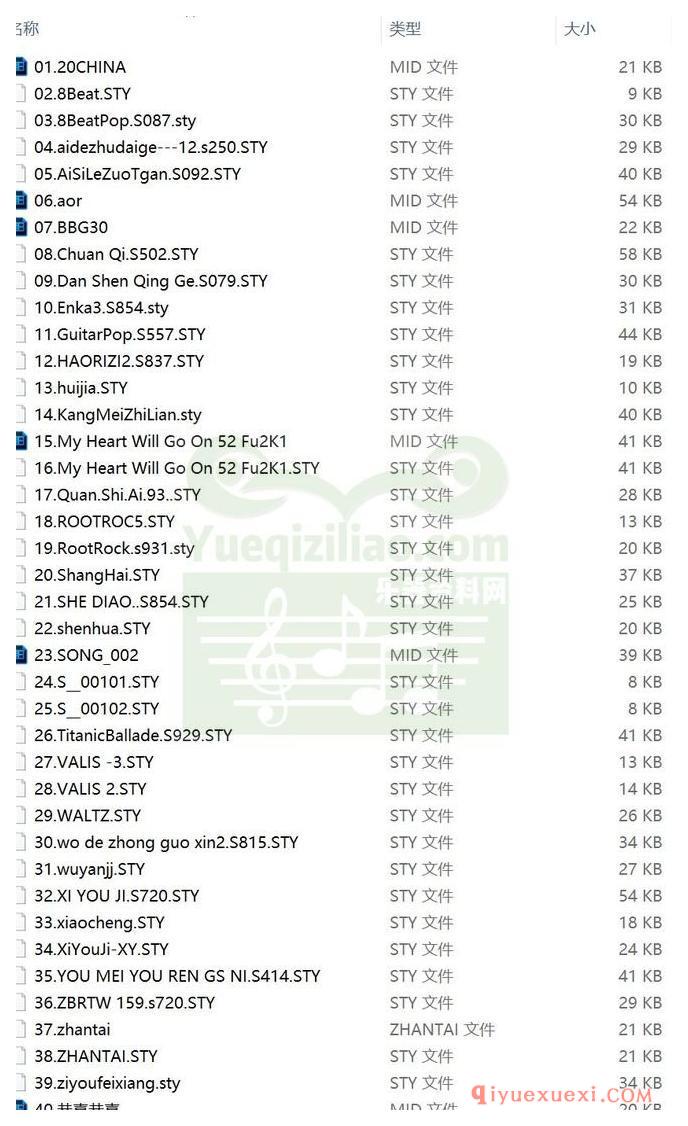 电子琴节奏41种打包免费下载