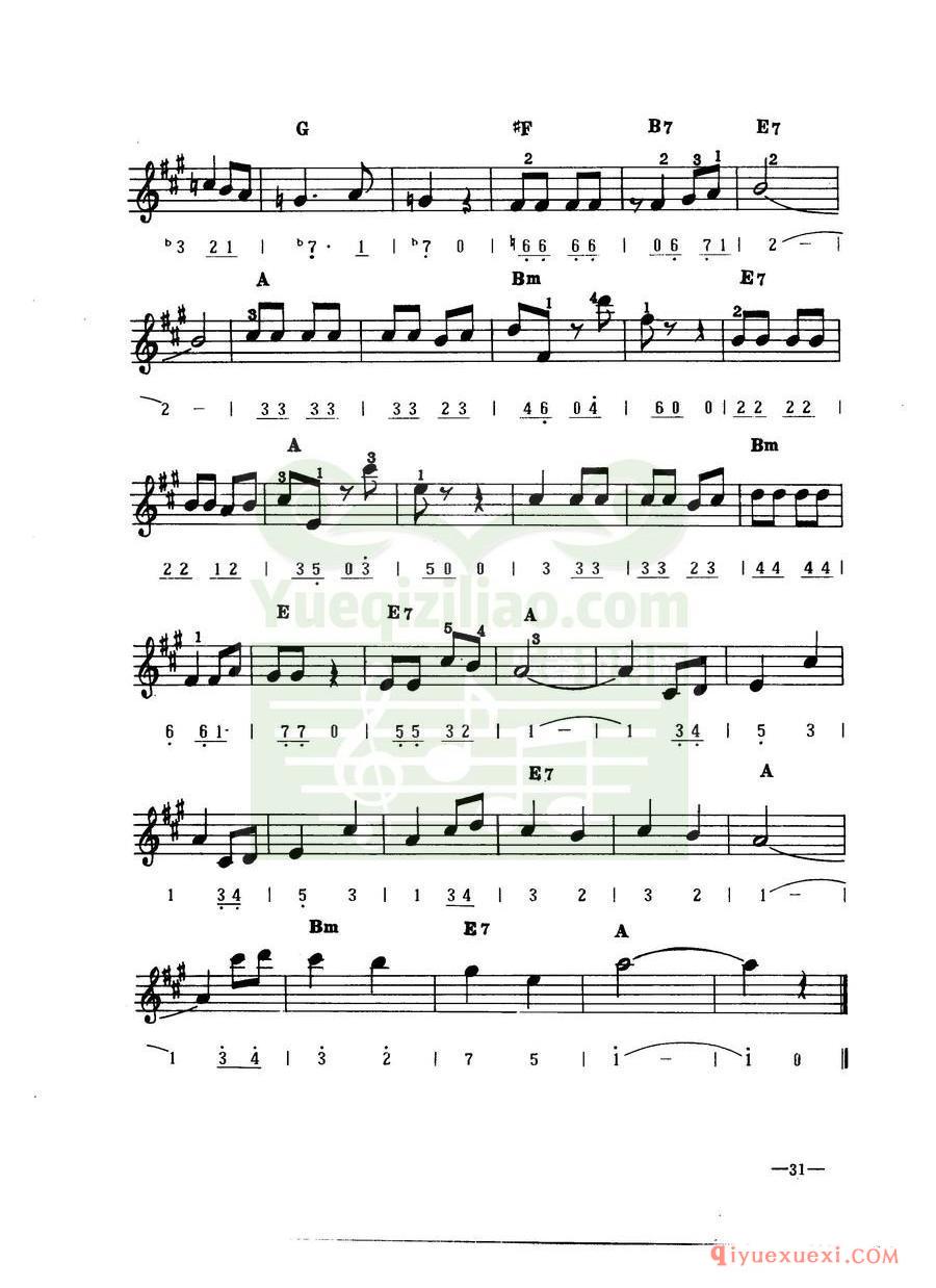 中外名曲 | 《花仙子》主题(2/4拍:线简谱对照)