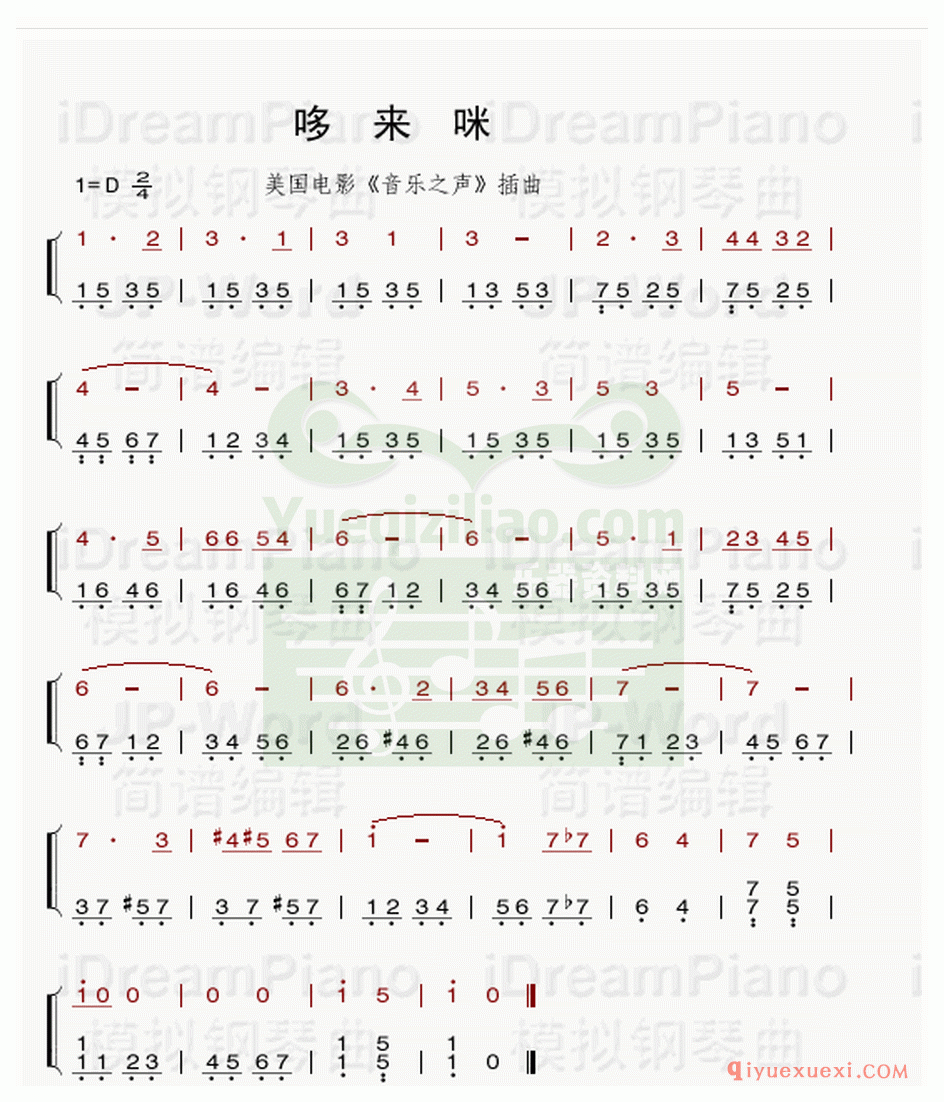 电子琴简谱 │ 哆来咪