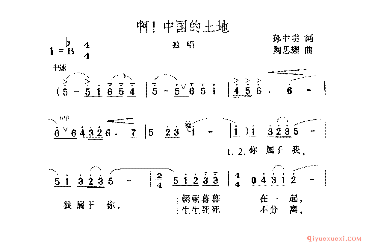 啊!中国的土地